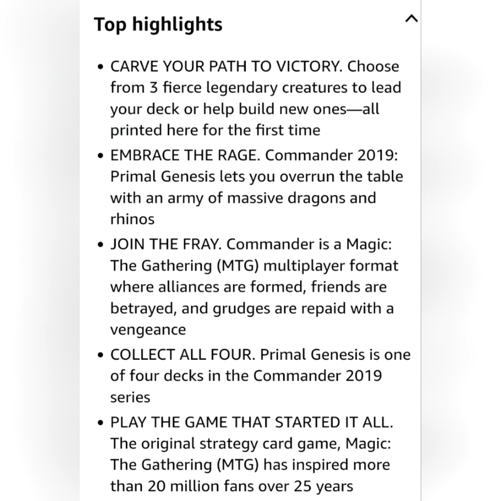Magic: The Gathering Commander 2019 Primal Genesis Deck, 100 Card Ready-To-Play! - Picture 7 of 9